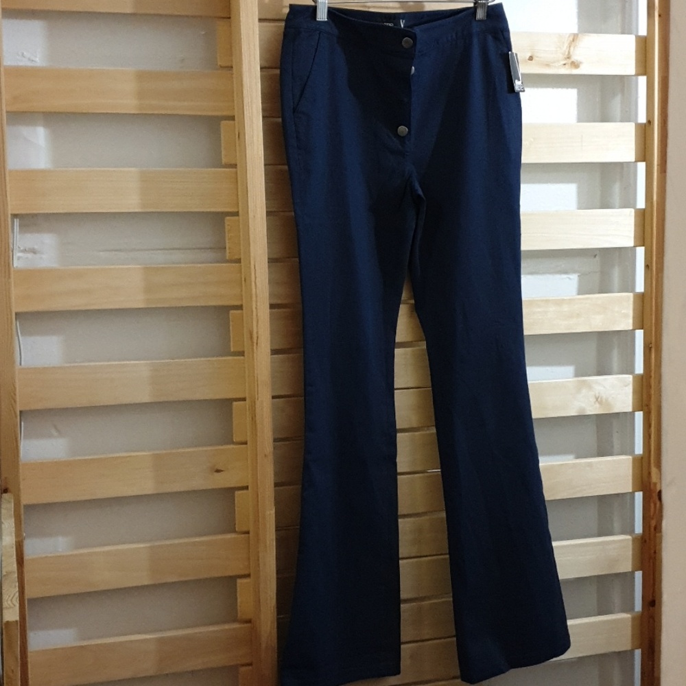 VALETTE Women's Pants Navy Blue Size 4 New